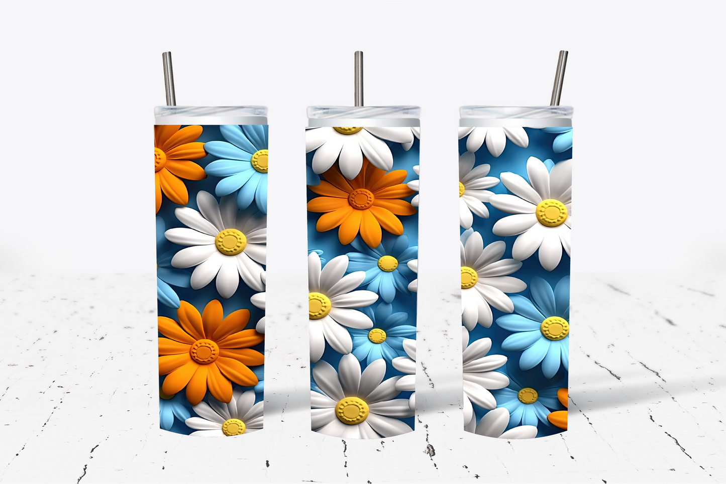 Daisy 3D Sublimation Tumbler