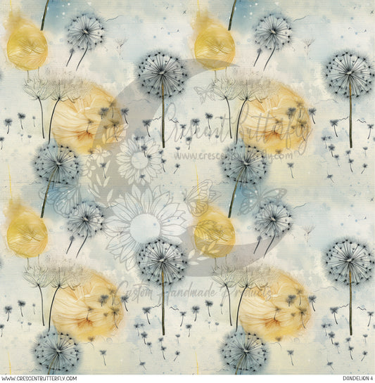 Dandelion 4 Printed Vinyl Sheet/Wrap