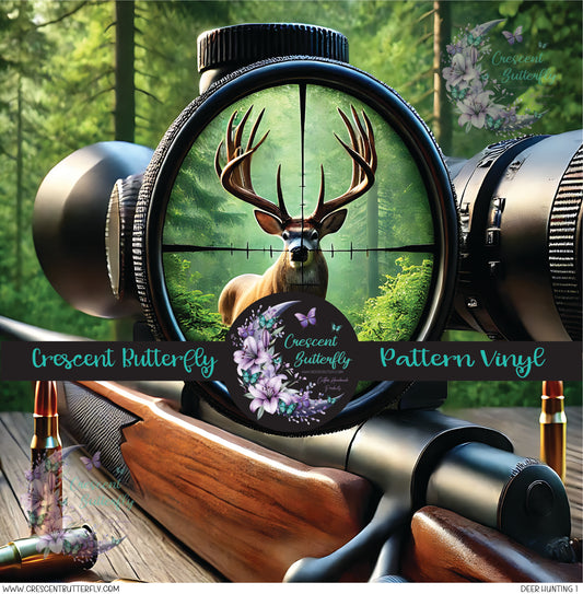 Deer Hunting 1 Printed Vinyl Sheet/Wrap
