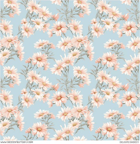 Delicate Daisies 3 Printed Vinyl Sheet/Wrap