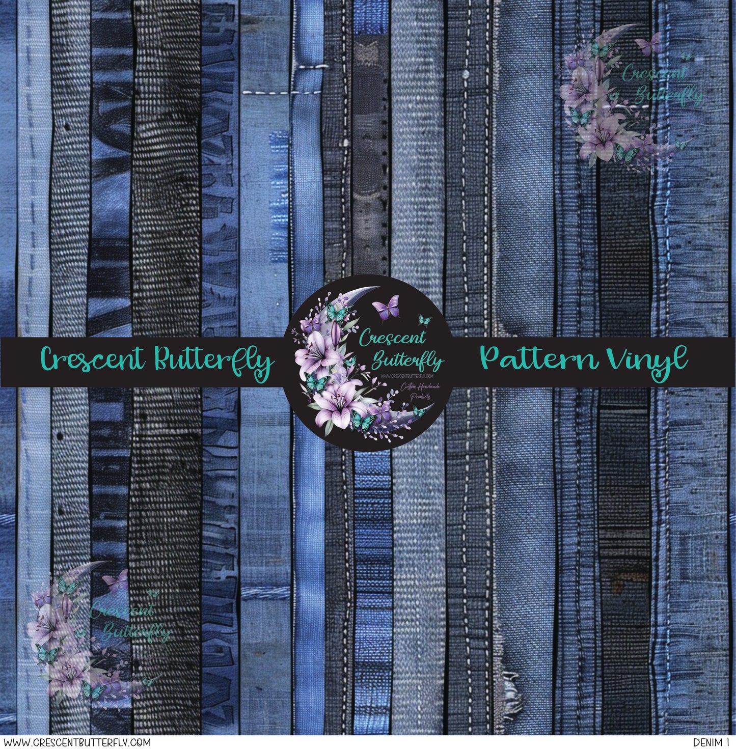 Denim 1 Printed Vinyl Sheet/Wrap