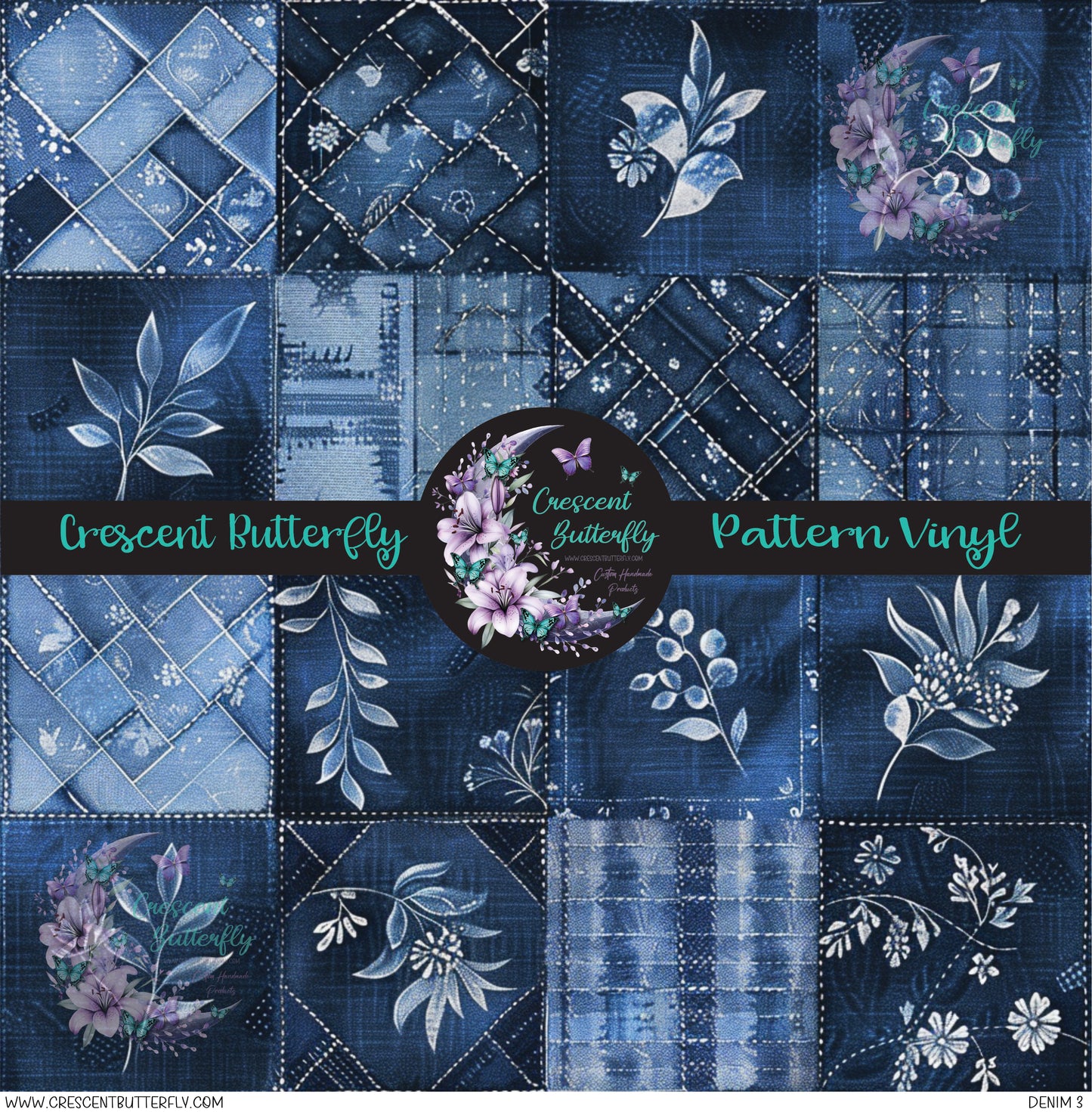 Denim 2 Printed Vinyl Sheet/Wrap