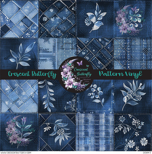 Denim 2 Printed Vinyl Sheet/Wrap