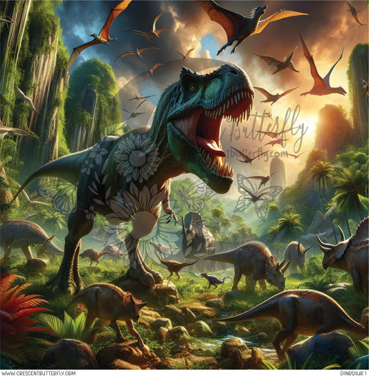 Dinosaur 1 Printed Vinyl Sheet/Wrap