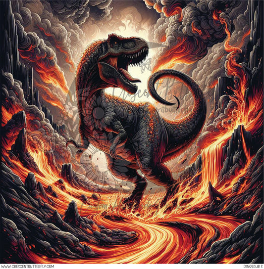 Dinosaur 3 Printed Vinyl Sheet/Wrap