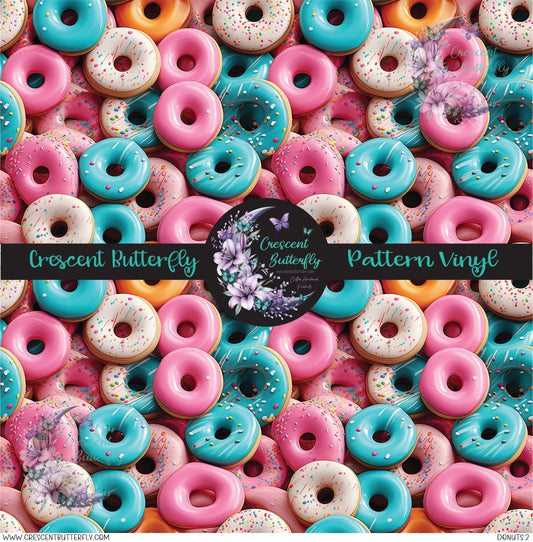 Donuts 2 Printed Vinyl Sheet/Wrap