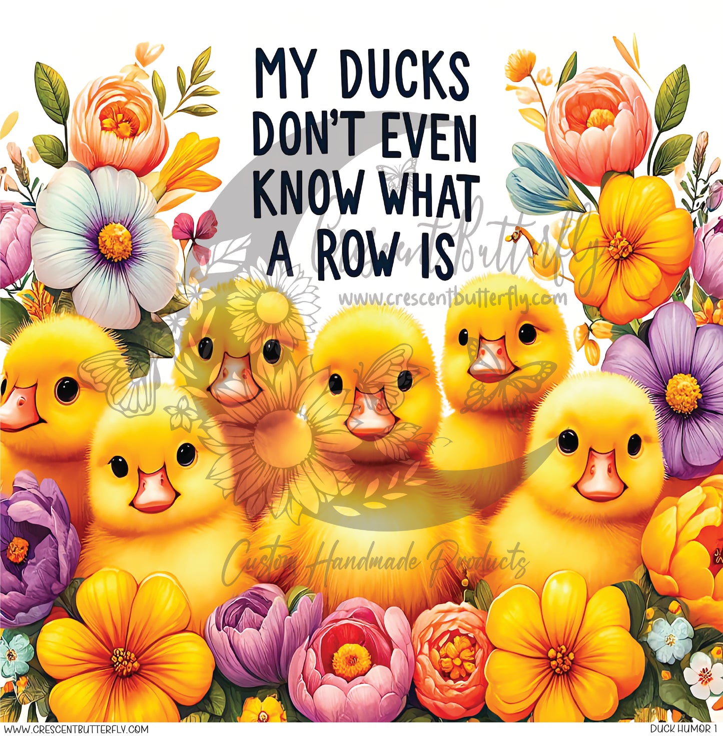 Duck Humor 1 Printed Vinyl Sheet/Wrap
