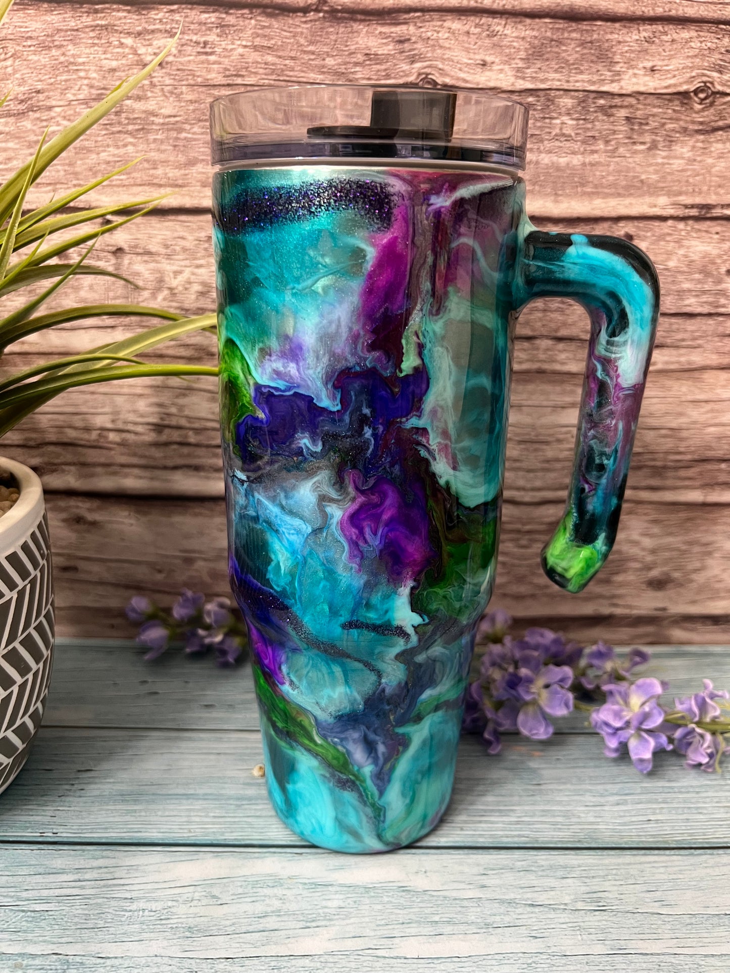 Moody Gardens Handmade Custom Epoxy Tumbler