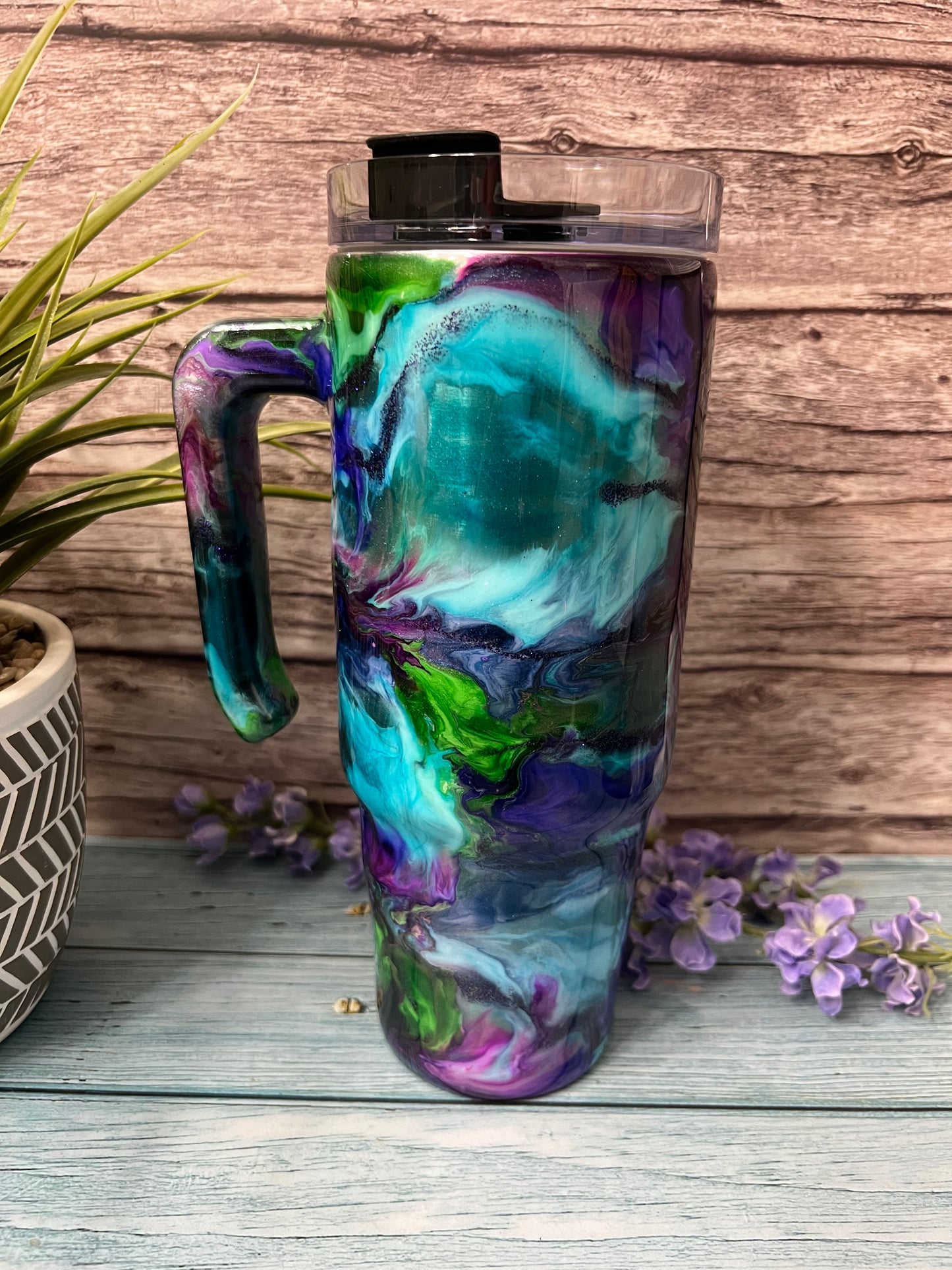 Moody Gardens Handmade Custom Epoxy Tumbler