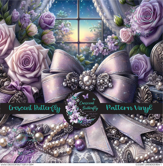 Elegant Lavender Bow 1 Printed Vinyl Sheet/Wrap