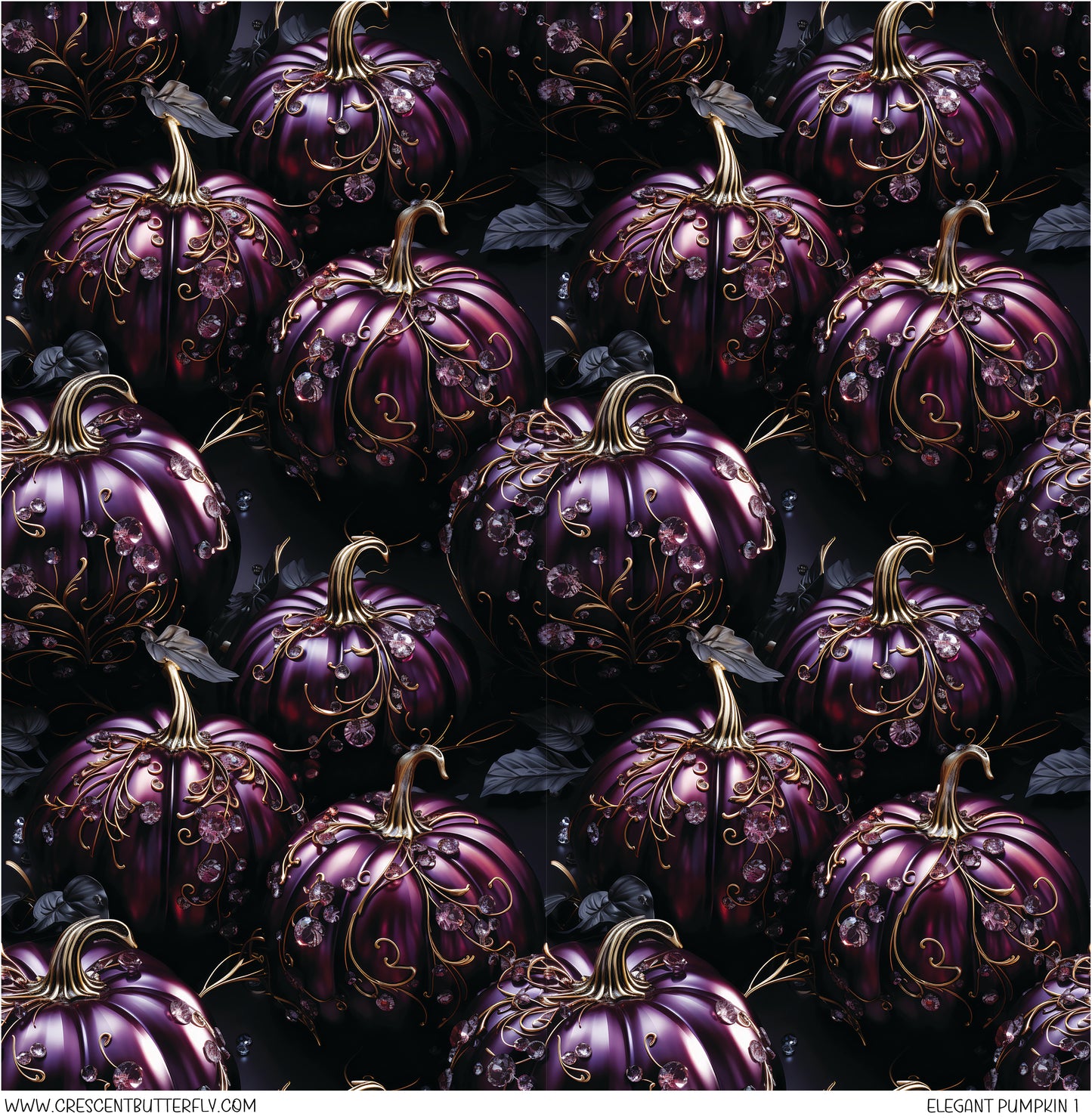 Elegant Pumpkin 1 Printed Vinyl Sheet/Wrap