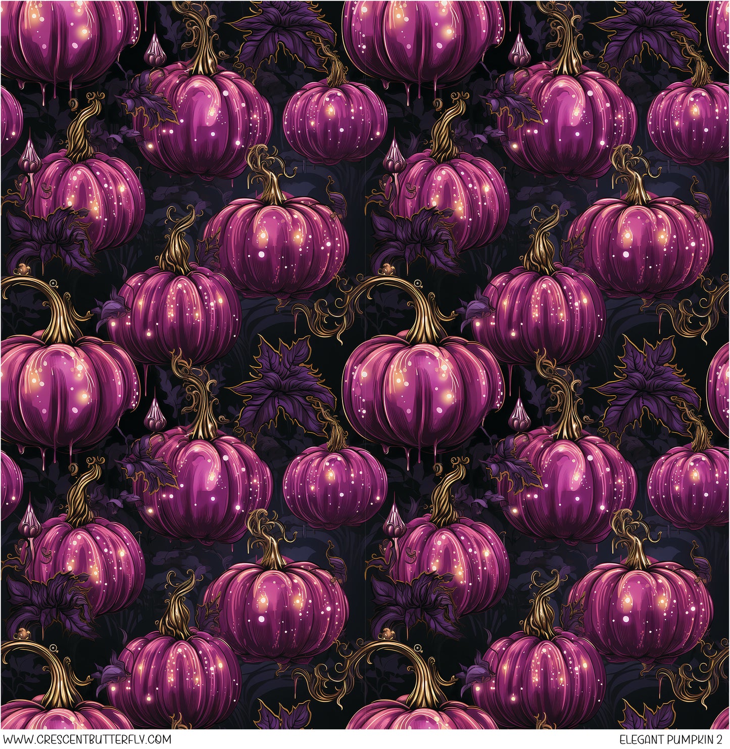 Elegant Pumpkin 2 Printed Vinyl Sheet/Wrap