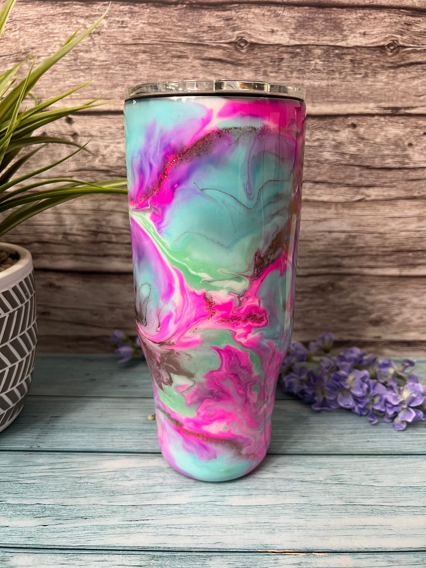 Easter Cocktail Handmade Custom Epoxy Tumbler