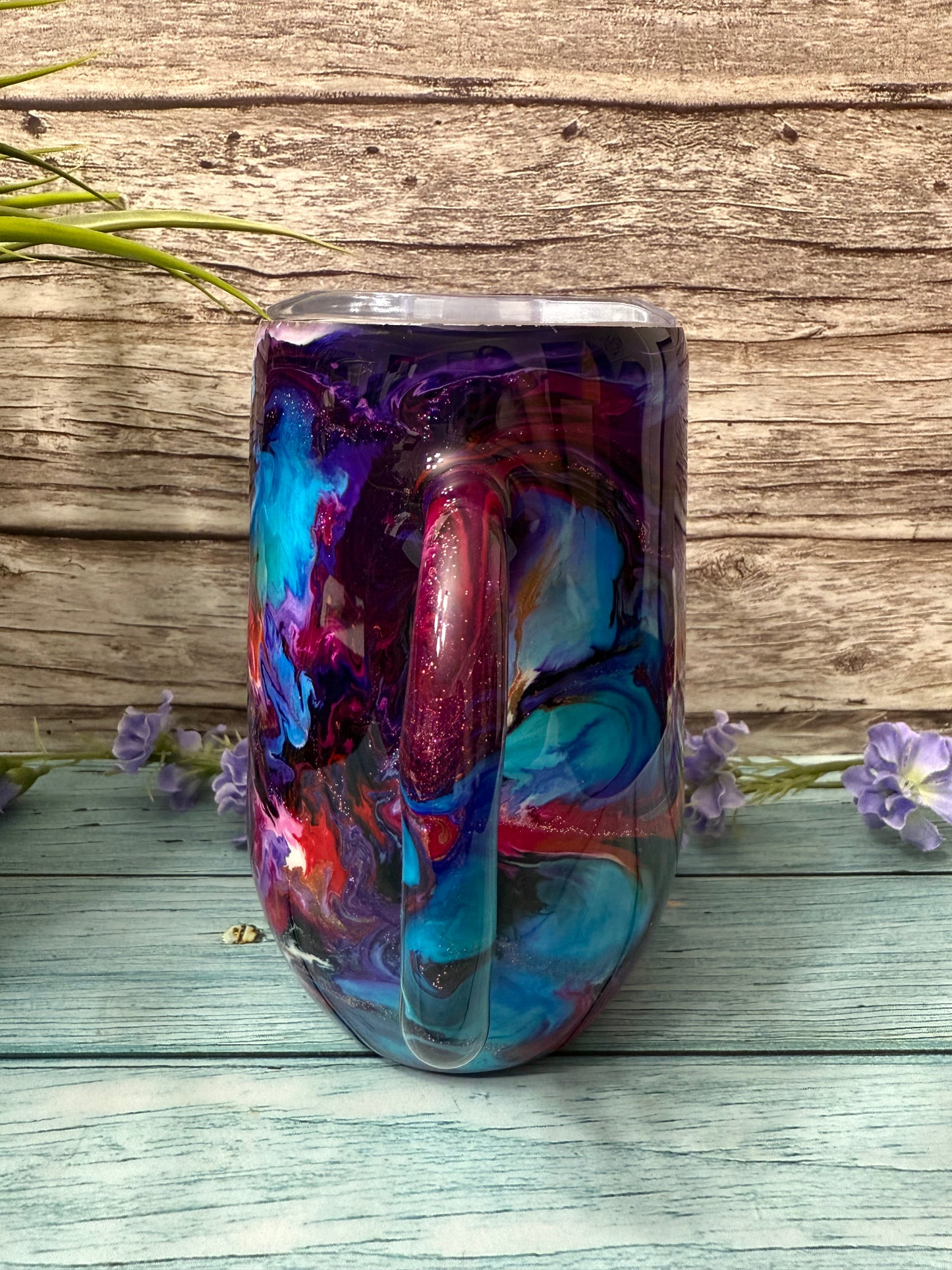 Hippie Vibes Handmade Custom Epoxy Tumbler