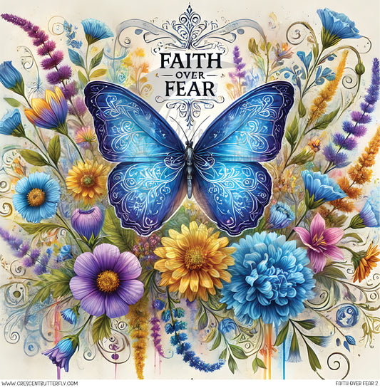 Faith Over Fear 2 Printed Vinyl Sheet/Wrap