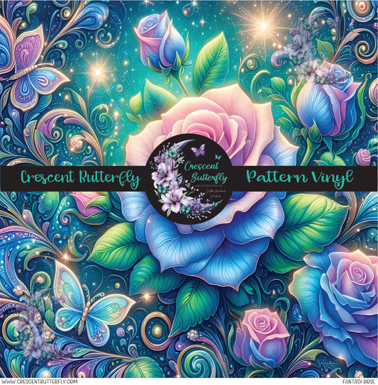 Fantasy Rose Printed Vinyl Sheet/Wrap