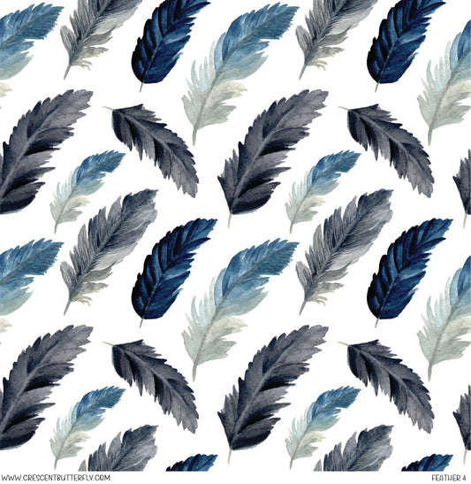 Feather 4 Printed Vinyl Sheet/Wrap