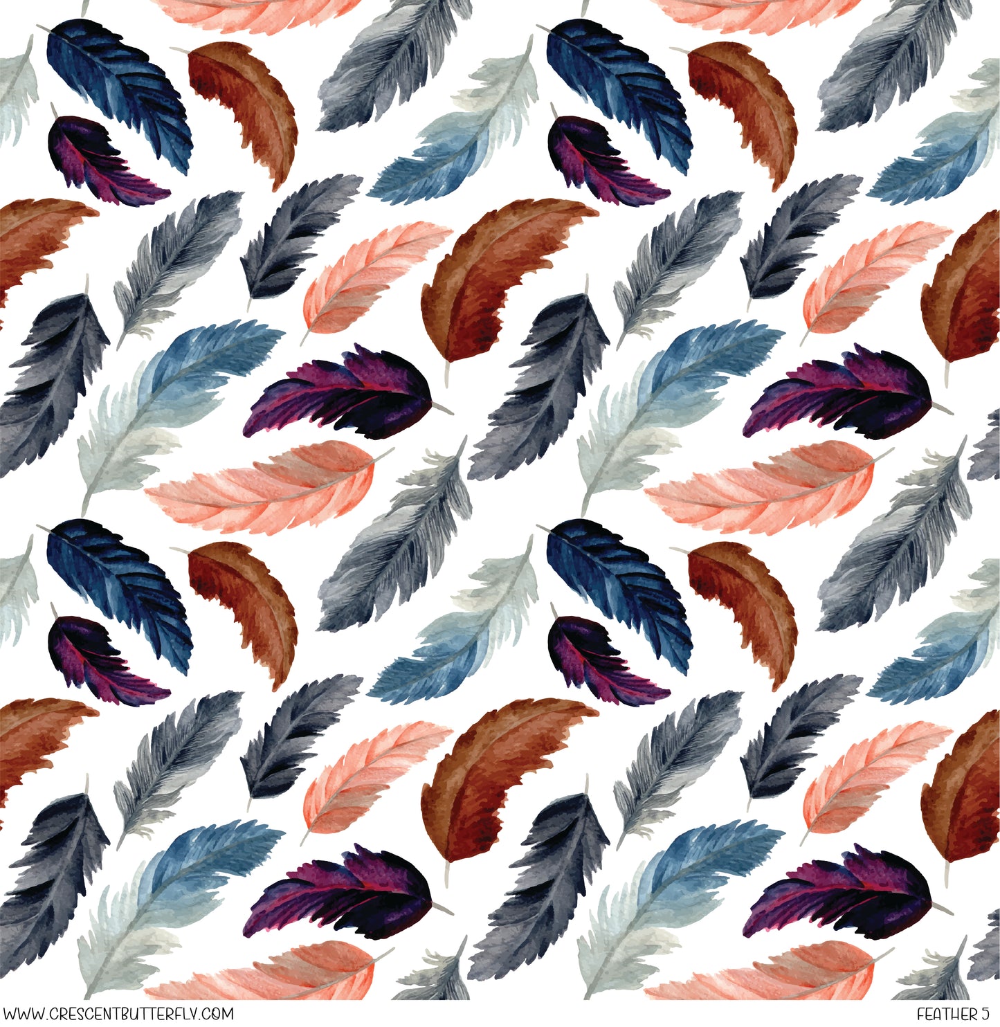 Feather 5 Printed Vinyl Sheet/Wrap