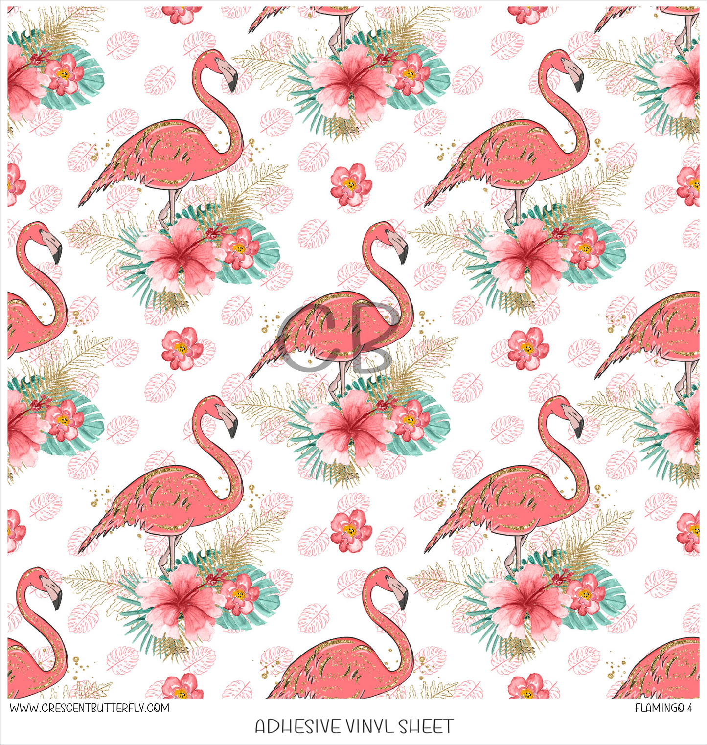 Flamingo 4 Printed Vinyl Sheet