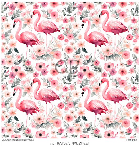 Flamingo 6 Printed Vinyl Sheet