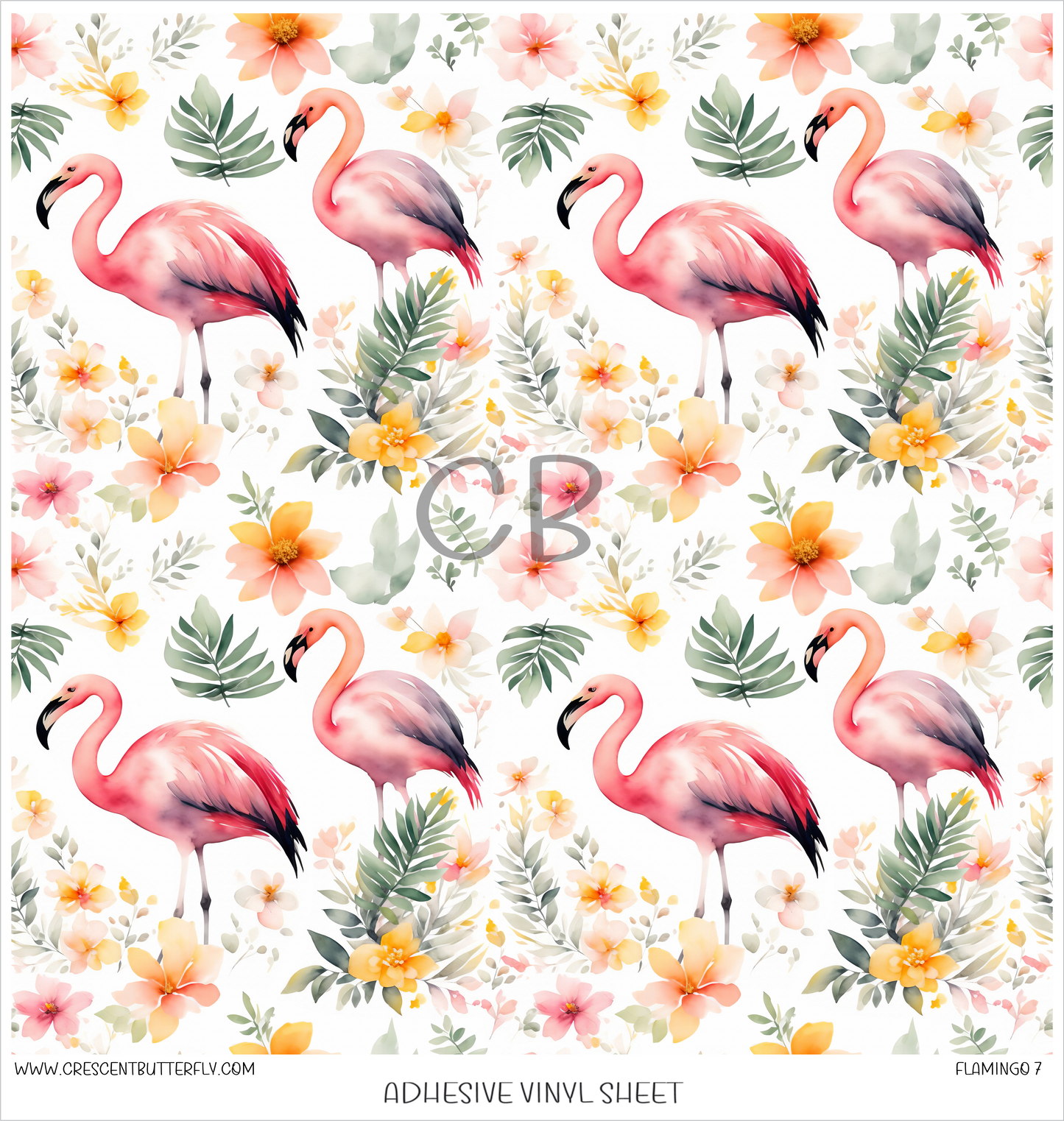 Flamingo 7 Printed Vinyl Sheet