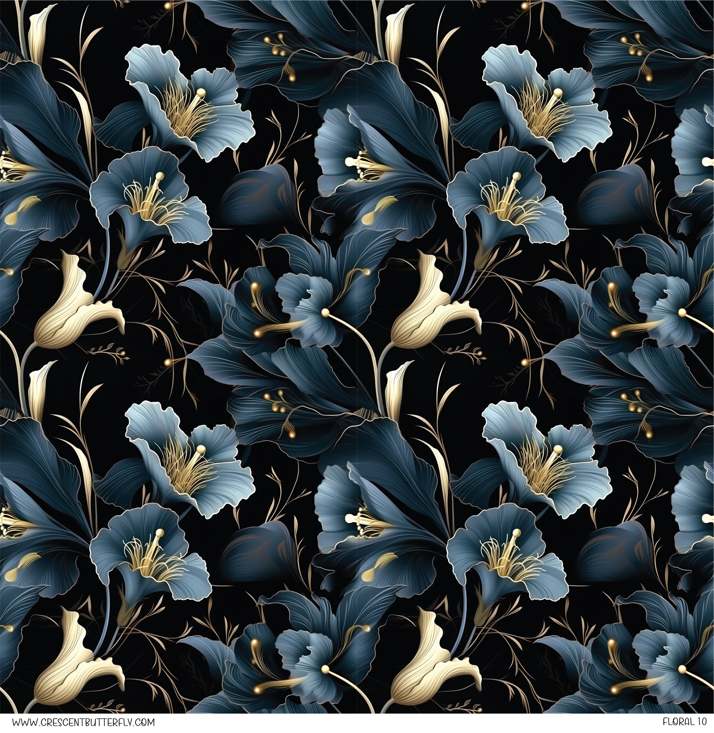 Floral 10 Vinyl Sheet/Wrap