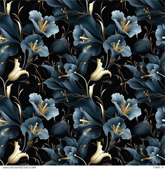 Floral 10 Vinyl Sheet/Wrap