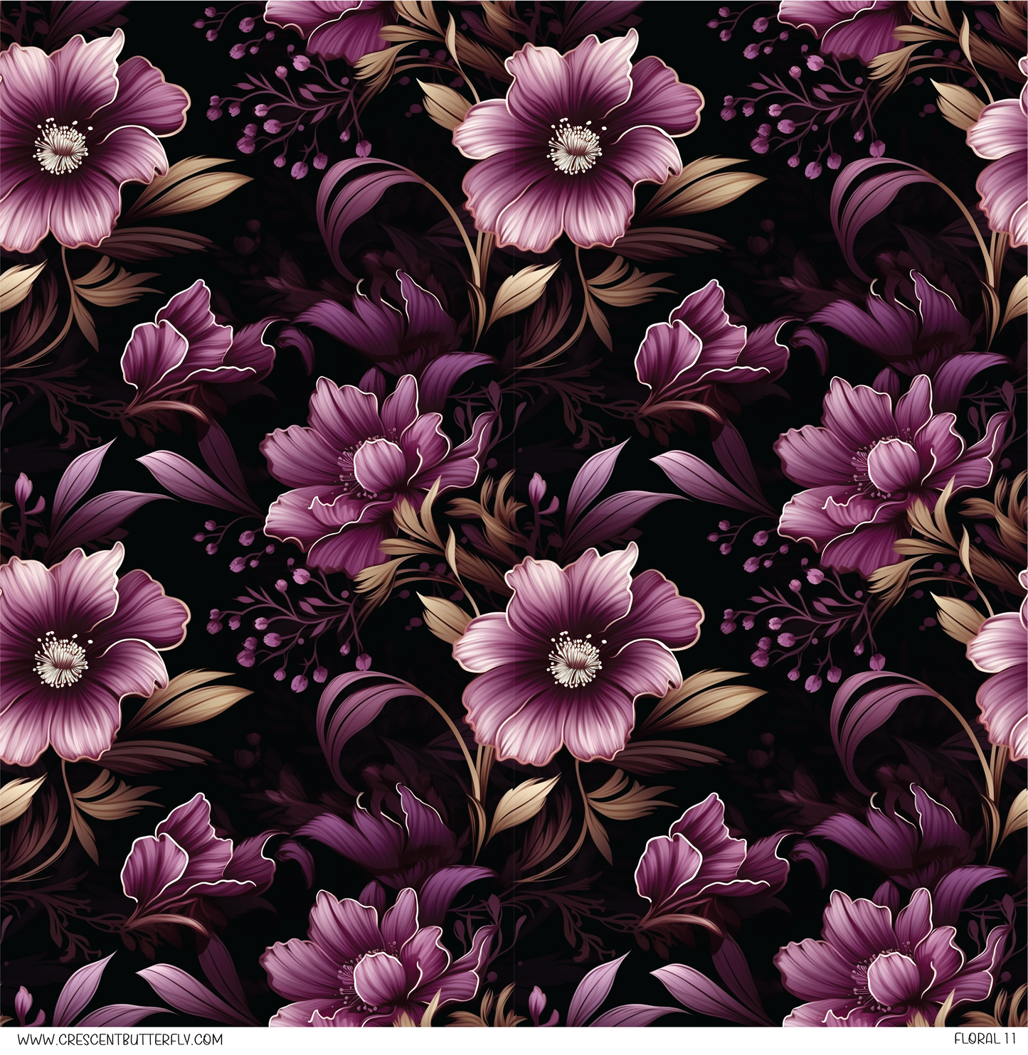 Floral 11 Vinyl Sheet/Wrap