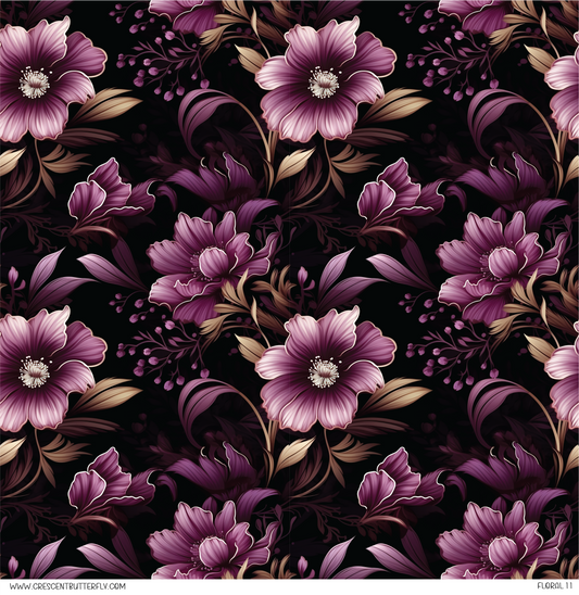 Floral 11 Vinyl Sheet/Wrap