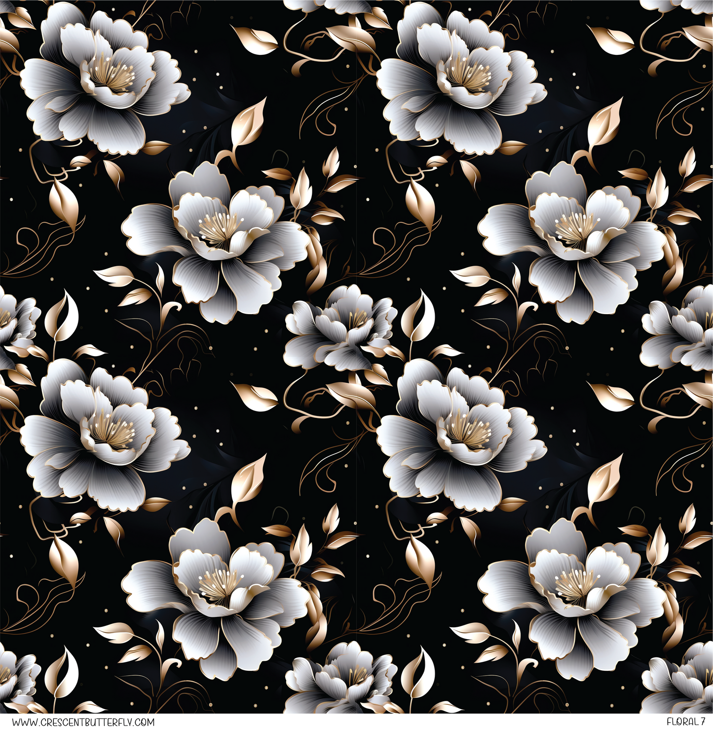 Floral 7 Vinyl Sheet/Wrap