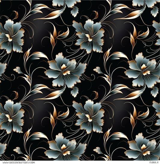 Floral 8 Vinyl Sheet/Wrap