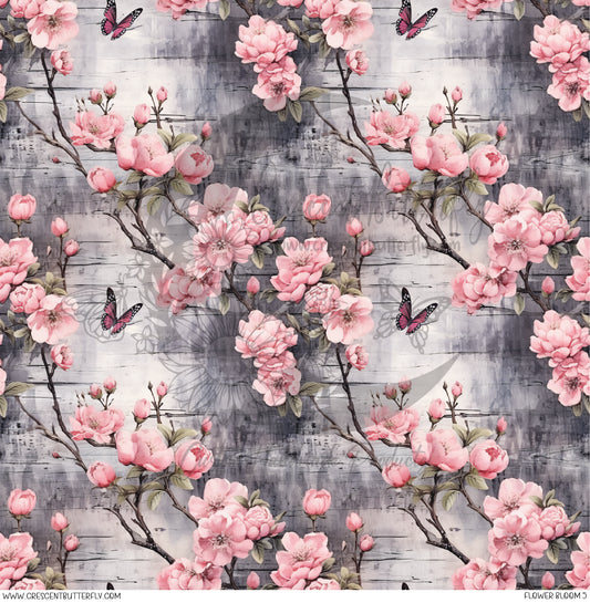 Flower Bloom 5 Printed Vinyl Sheet/Wrap