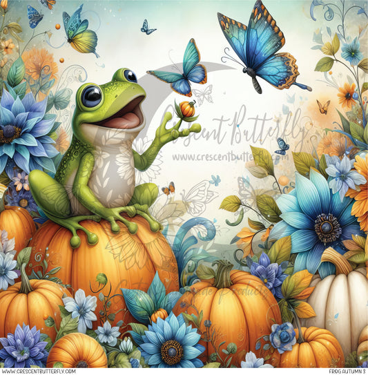 Frog Autumn 3 Printed Vinyl Sheet/Wrap