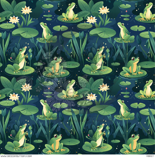 Frogs 1 Printed Vinyl Sheet/Wrap