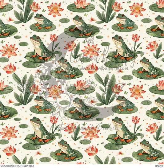 Frogs 3 Printed Vinyl Sheet/Wrap