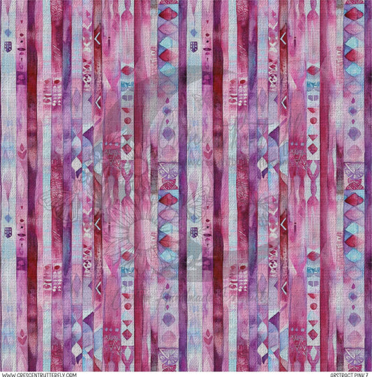 Abstract Pink 7 Printed Vinyl Sheet/Wrap