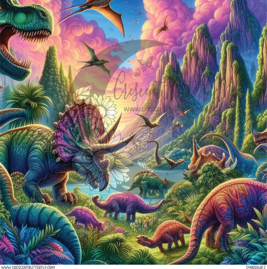 Dinosaur 2 Printed Vinyl Sheet/Wrap