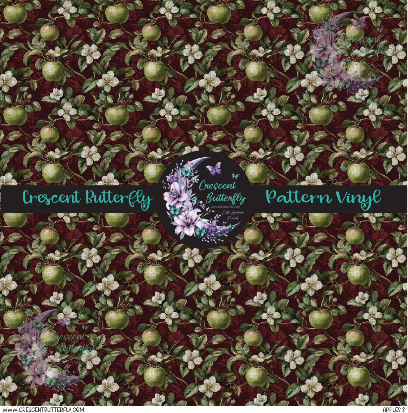 Apples 3 Printed Vinyl Sheet/Wrap