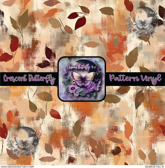 Colors Of Fall 50 Printed Vinyl Sheet/Wrap