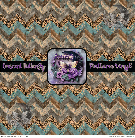 Grunge Western Chevron 1 Printed Vinyl Sheet/Wrap