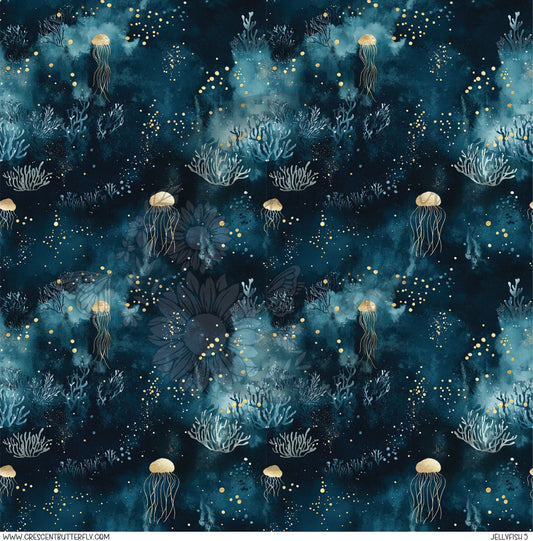 Jellyfish 5 Printed Vinyl Sheet/Wrap