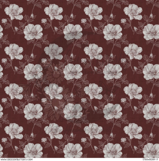 Strawberry 17 Printed Vinyl Sheet/Wrap