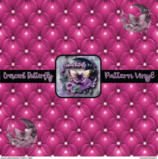 Fuchsia Sequin 2 Printed Vinyl Sheet/Wrap