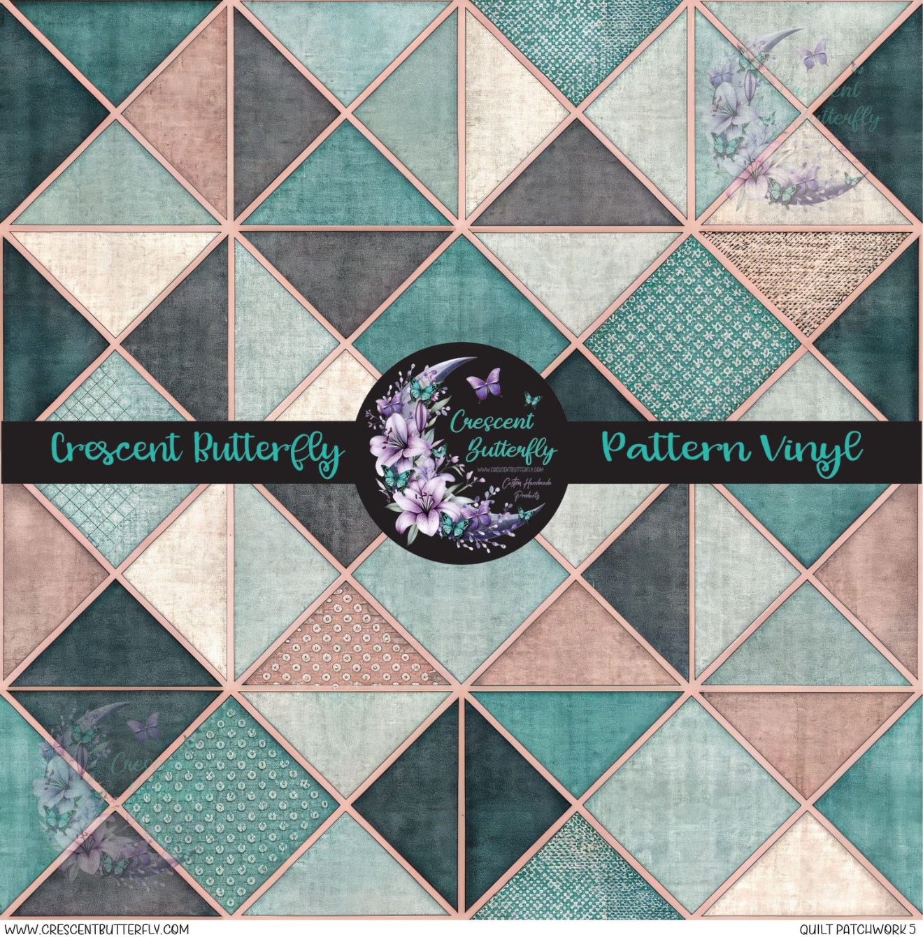 Quilt Patchwork 5 Printed Vinyl Sheet/Wrap