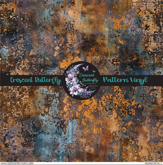 Grunge Metal 4 Printed Vinyl Sheet/Wrap
