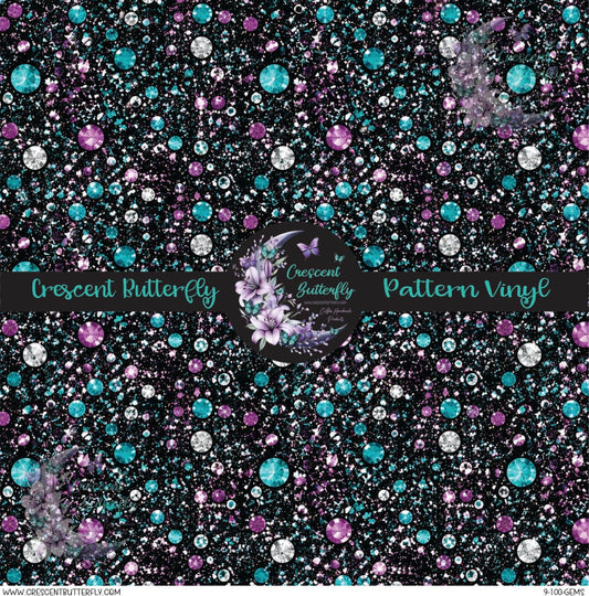 9-100-Gems Printed Vinyl Sheet/Wrap