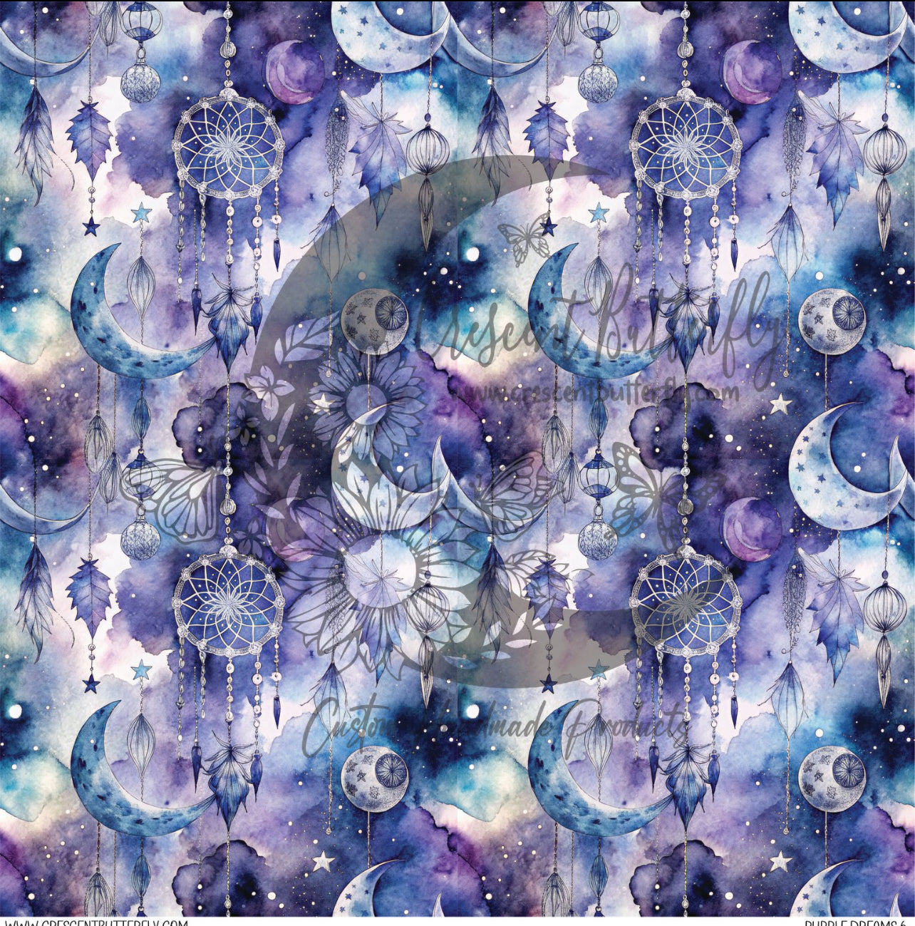 Purple Dreams 6 Printed Vinyl Sheet/Wrap