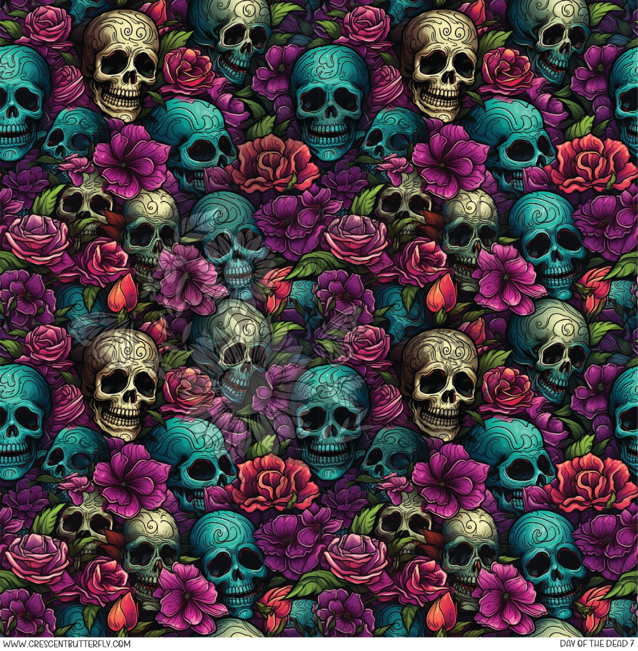 Day of the dead 7 Printed Vinyl Sheet/Wrap