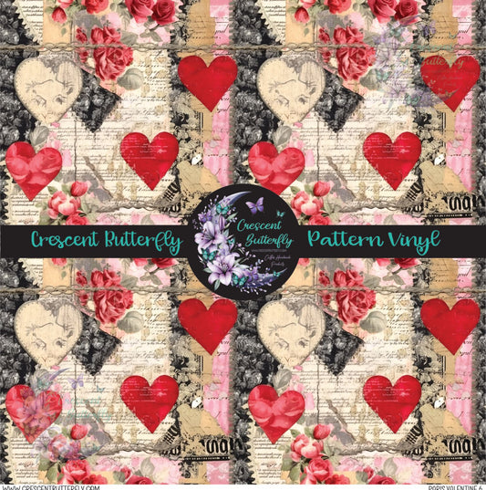 Paris Valentine 6 Printed Vinyl Sheet/Wrap