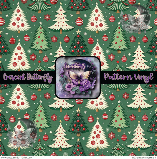 Red Green Christmas 5 Printed Vinyl Sheet/Wrap